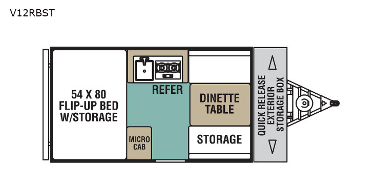 Floorplan - 2017 Viking Legend Hardside V12RBST