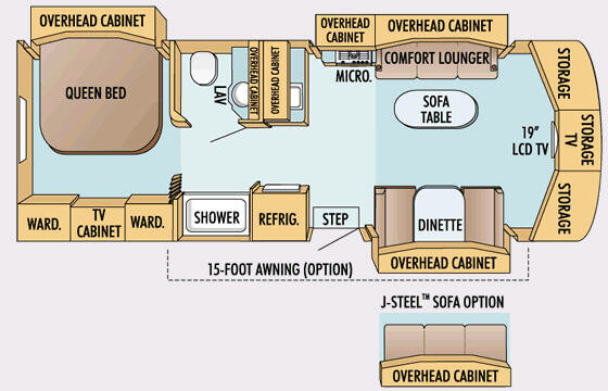 Floorplan - 2008 Jayco Melbourne 29D