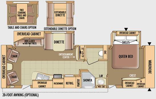 Floorplan - 2010 Jayco Eagle 320RLDS