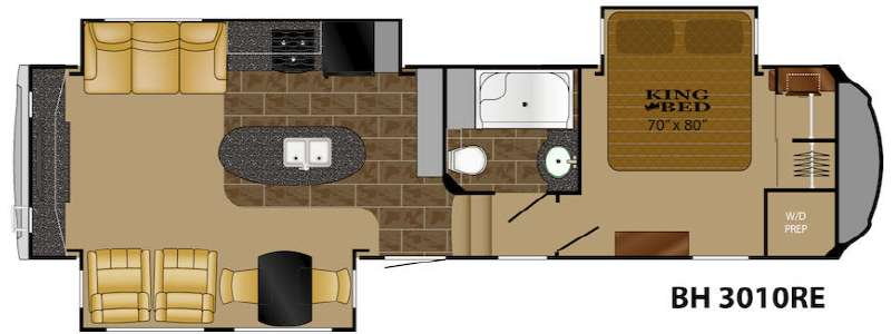 Floorplan - 2015 Heartland Bighorn 3010RE