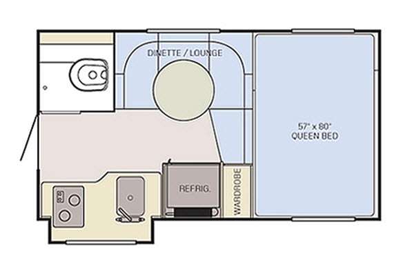 Floorplan - 2015 Adventurer LP (ALP) Adventurer Truck Campers 80GS