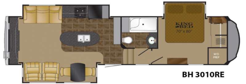 Floorplan - 2016 Heartland Bighorn 3010RE