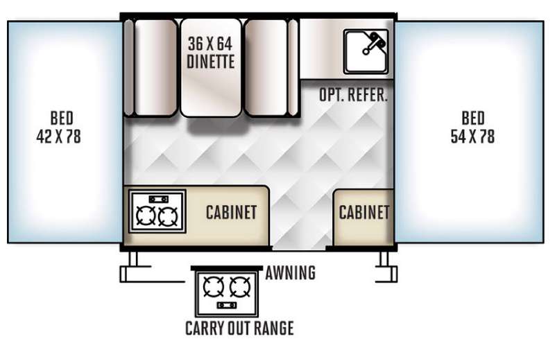 Floorplan - 2016 Forest River RV Rockwood Freedom Series 1640LTD