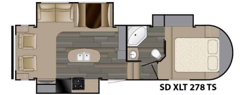 Floorplan - 2017 Heartland Sundance XLT 278TS