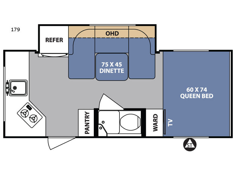 Floorplan - 2017 Forest River RV R Pod RP-179