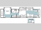 Floorplan - 2002 Fleetwood RV Discovery 38D