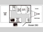 Floorplan - 2008 Palomino Pony 280
