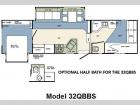 Floorplan - 2009 Forest River RV Wildcat 32QBBS