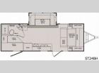 Floorplan - 2010 CrossRoads RV Sunset Trail ST24BH