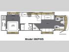 Floorplan - 2010 Forest River RV Berkshire 360FWS