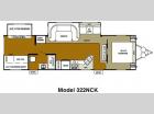 Floorplan - 2011 Forest River RV Wildwood DLX 322NCK