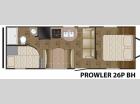 Floorplan - 2013 Heartland Prowler 26P BH