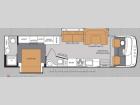 Floorplan - 2014 Thor Motor Coach Hurricane 34E