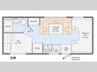 Floorplan - 2014 Winnebago Minnie Winnie 22R