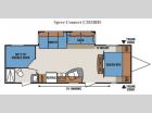 Floorplan - 2014 KZ Spree Connect C282BHS
