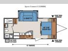 Floorplan - 2015 KZ Spree Connect C220RBK