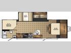 Floorplan - 2015 Palomino Solaire Ultra Lite 267BHSK