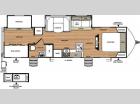 Floorplan - 2015 Forest River RV Vibe Extreme Lite 308BHS