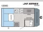 Floorplan - 2015 Jayco Jay Series Sport 12BMD