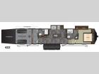 Floorplan - 2015 Keystone RV Fuzion 422 Chrome