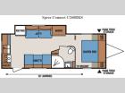 Floorplan - 2016 KZ Spree Connect C260RKS