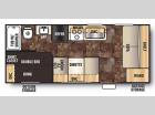 Floorplan - 2016 Forest River RV Cherokee Grey Wolf 17BH