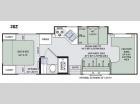 Floorplan - 2016 Thor Motor Coach Four Winds 28Z