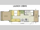 Floorplan - 2017 Starcraft Launch 19BHS