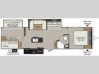 Floorplan - 2017 Keystone RV Passport 3320BH Grand Touring