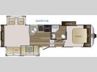 Floorplan - 2017 Keystone RV Cougar Half-Ton Series 283RETWE