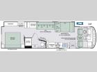 Floorplan - 2017 Thor Motor Coach Hurricane 34F