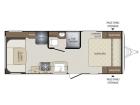 Floorplan - 2017 Keystone RV Bullet 210RUDWE