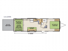Floorplan - 2017 Livin Lite Quicksilver VRV 8.5 x 30