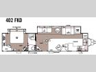 Floorplan - 2008 Forest River RV Sandpiper 402FKD