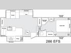Floorplan - 2004 Keystone RV Cougar 286 EFS