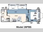 Floorplan - 2007 Forest River RV Wildcat 26FBS