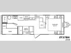 Floorplan - 2008 CrossRoads RV Zinger ZT27BH