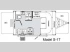 Floorplan - 2008 Palomino Stampede S-17