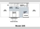 Floorplan - 2009 Forest River RV Flagstaff MAC/LTD Series 205