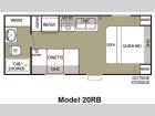 Floorplan - 2009 Forest River RV Cherokee Grey Wolf 20RB