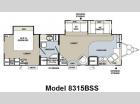 Floorplan - 2009 Forest River RV Rockwood Signature Ultra Lite 8315BSS