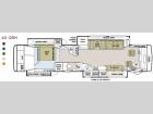 Floorplan - 2009 Tiffin Motorhomes Phaeton 42 QRH