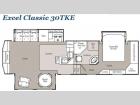 Floorplan - 2009 Peterson Excel Classic 30TKE