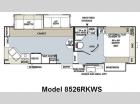 Floorplan - 2009 Forest River RV Flagstaff Classic Super Lite 8526RKWS