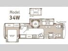 Floorplan - 2003 Fleetwood RV Pace Arrow 34W