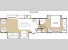 Floorplan - 2009 Keystone RV Big Sky 10th Anniversary Edition 358RLT