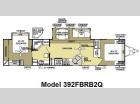 Floorplan - 2010 Forest River RV Wildwood Lodge 392FBRB2Q