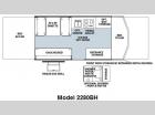 Floorplan - 2010 Forest River RV Rockwood Freedom LTD Series 2280BH