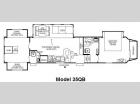 Floorplan - 2011 Forest River RV Cedar Creek Silverback 35QB4