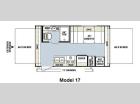 Floorplan - 2011 Forest River RV Rockwood Roo 17